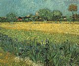 View of Arles with Irises